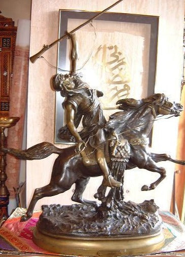 Prosper LeCourtier Bronze French Sculpture 19th Century Fantasia Arabe