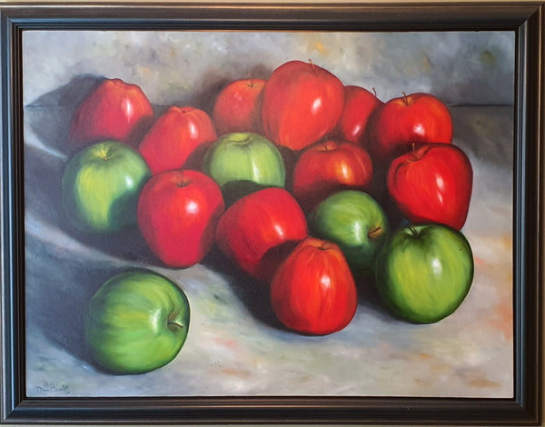 painting food apples design