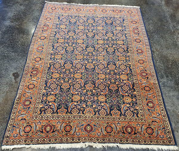 handmade antique tabriz  rug set decorative