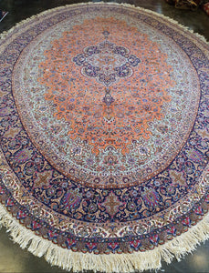 oval shape persian tabriz