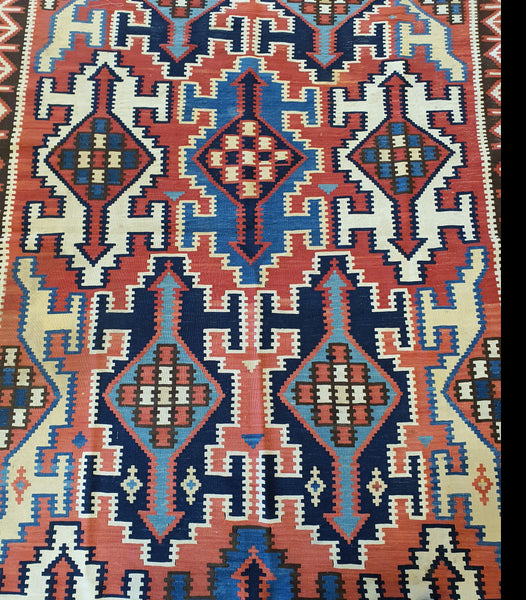 Antique Kilim Carpet Wheels
