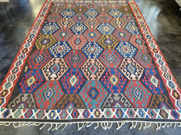 antique caucasian kilim rug