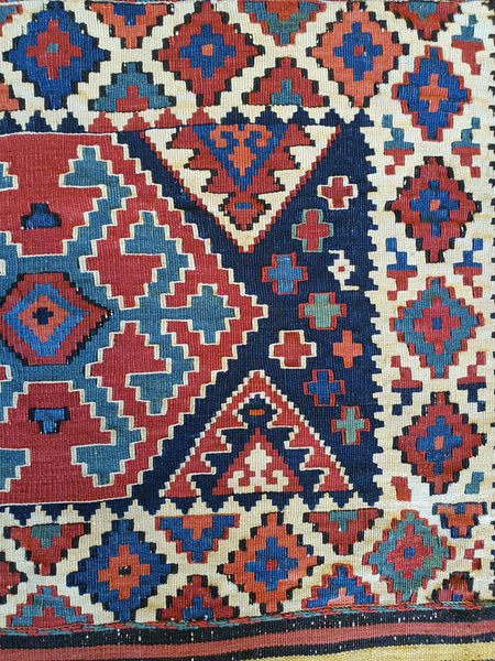 jewel toned persian kilim rug