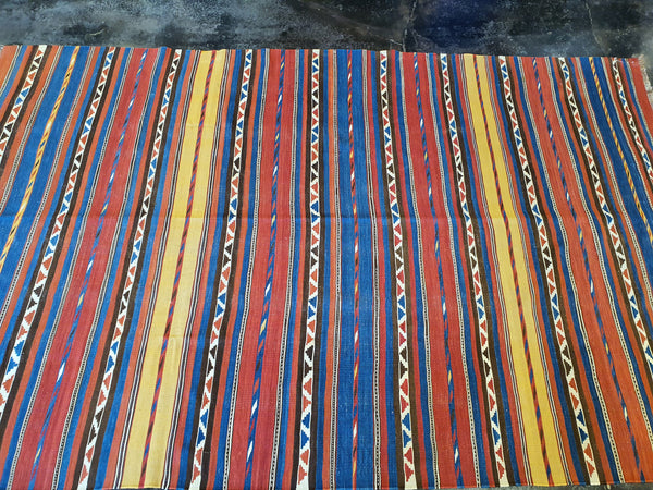 striped multicolor kilim carpet
