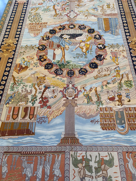 persian carpet wall hanging pictorial