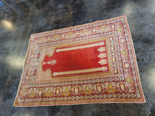 4 x 6 prayer rug handmade