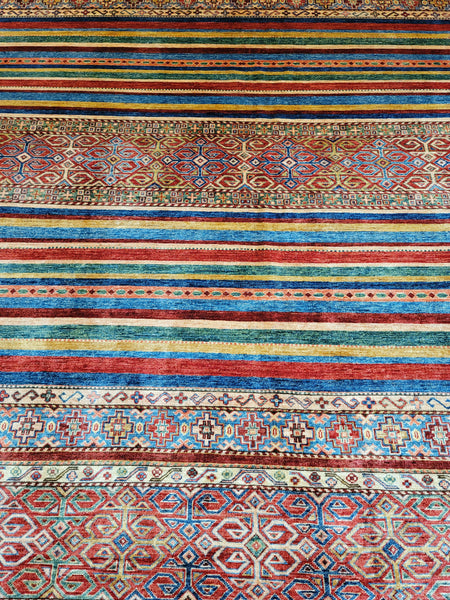afghan khorjin area rug colorful