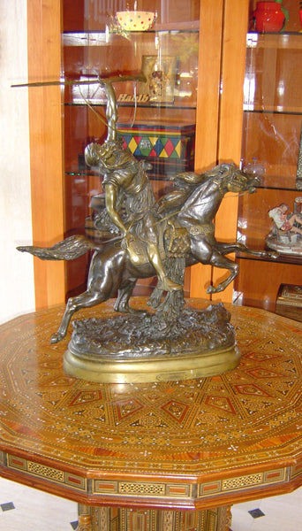 Prosper LeCourtier Bronze French Sculpture 19th Century Fantasia Arabe