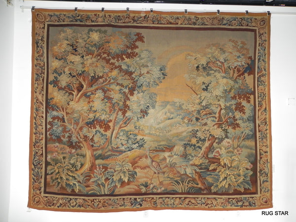 Antique Flemish Verdure Tapestry