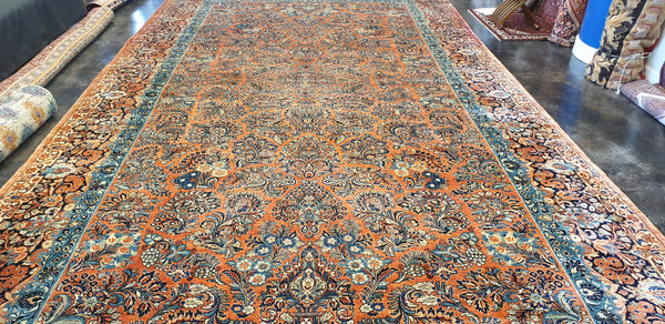 orange persian rug for sale