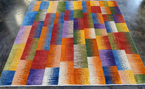 colorful patchwork persian rug