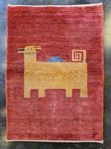 gabbeh lion rug