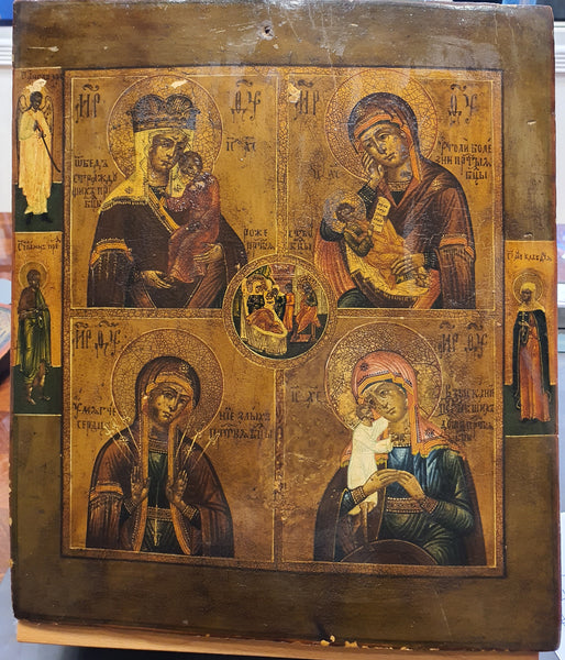 orthodox religious icon art russian mother of god