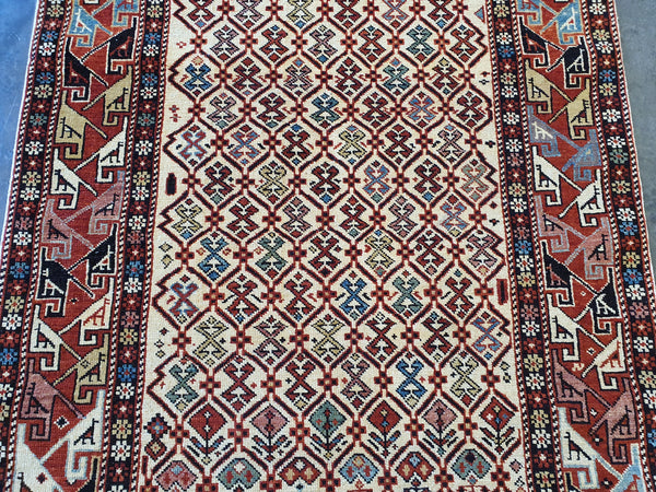 handmade Shirvan carpet design