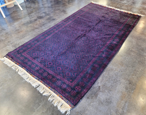 antique persian rug puple mauve tribal colors handmade