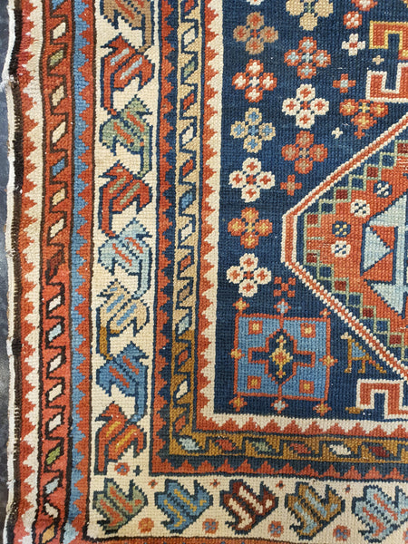 shirvan kilim carpet up close