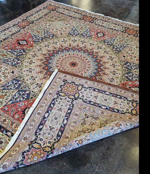persian tabriz gombad carpet