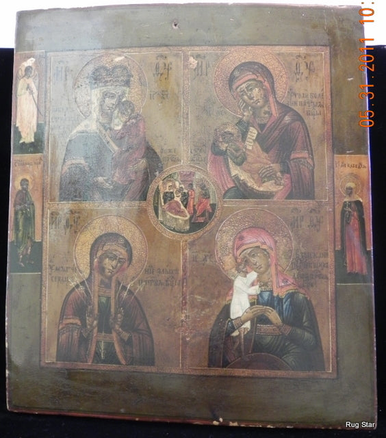 russian religious icon art for sale depicting mother of god